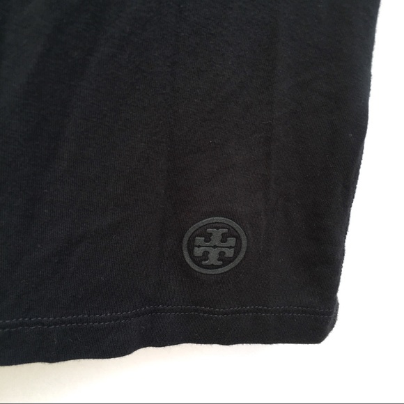 Tory Burch Stretch Knit Scoop Neck Logo Tank Top - Picture 2 of 5